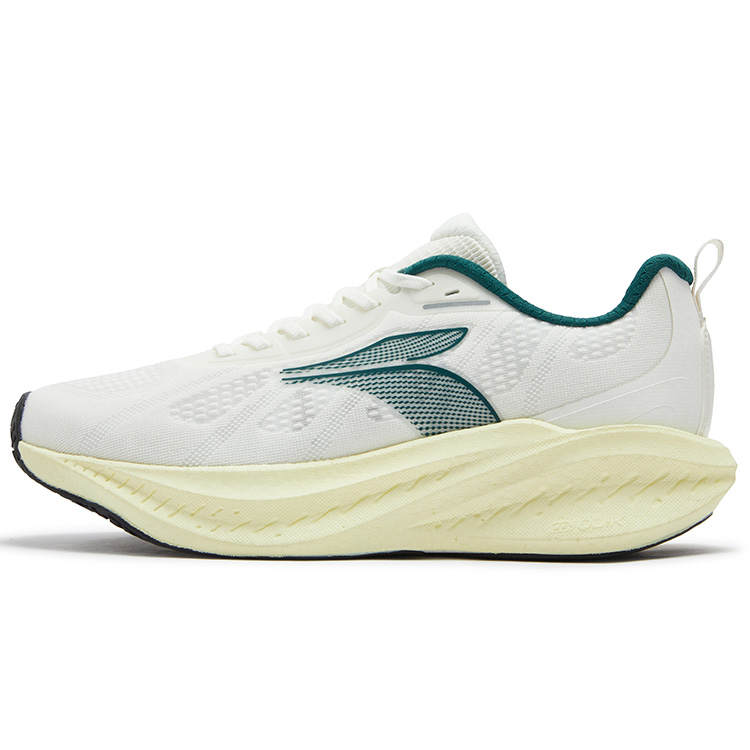 361° Blast Foam 4SE Slip Resistant, Abrasion Resistant, Breathable Low top Casual Running Shoes Men's White Green