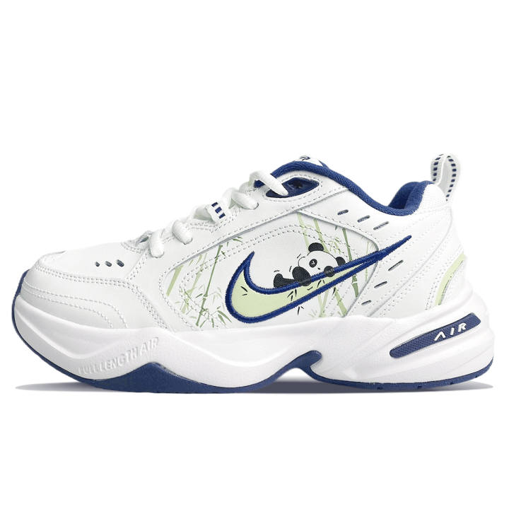 Nike Nike Air Monarch 4 Slip Resistant Slip Resistant Low top Chunky Sneakers Unisex White Green