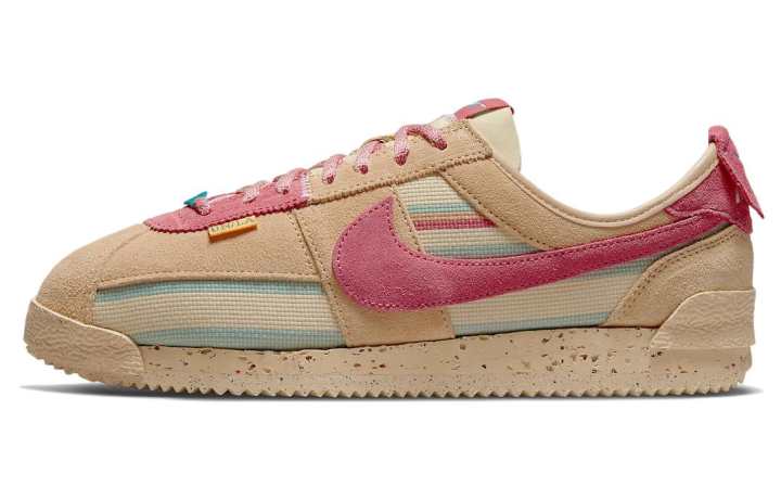 Nike Nike x Union Cortez Fabric Breathable Low top Casual City Commuting Running Shoes Unisex Brown Pink
