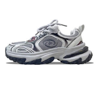 MQGAII Slip Resistant, Abrasion Resistant, Lightweight Low top Chunky Sneakers Unisex Dark Gray