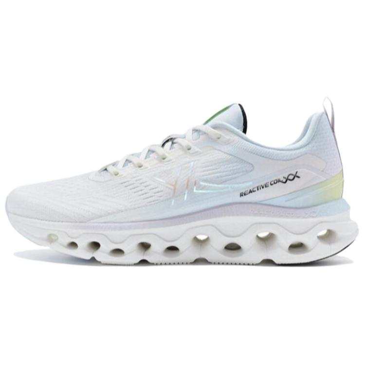 XTEP Breathable Cushioning Slip Resistant Low top Running Shoes Women's White Blue Purple