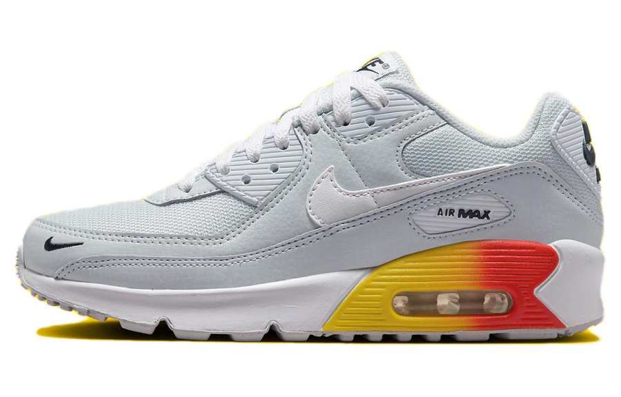 Nike Nike Air Max 90 Abrasion Resistant Breathable Abrasion Resistant Breathable Low top Running Shoes Men's Gray