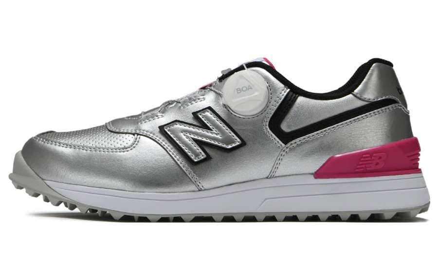 New Balance New Balance 574 Boa 2E Golf Shoes 'Silver Black Pink' Women's