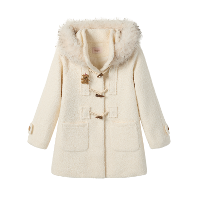 FABRIC PIG Coats Women's Coat Hooded Thickened Straight Fit