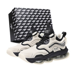 N·HOT Synthetic Leather Slip Resistant Height Increasing Mid top Air Cushion Running Shoes Men's