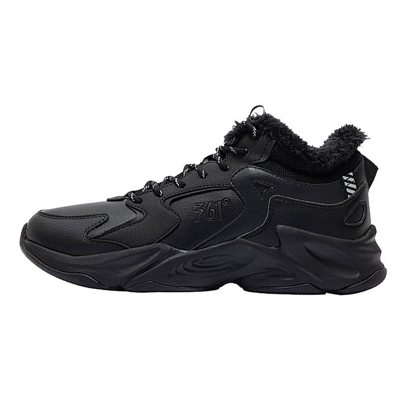361° Fleece Lined Versatile Fashion Synthetic Leather, Mesh Abrasion Resistant Thermal Slip Resistant Low top Casual