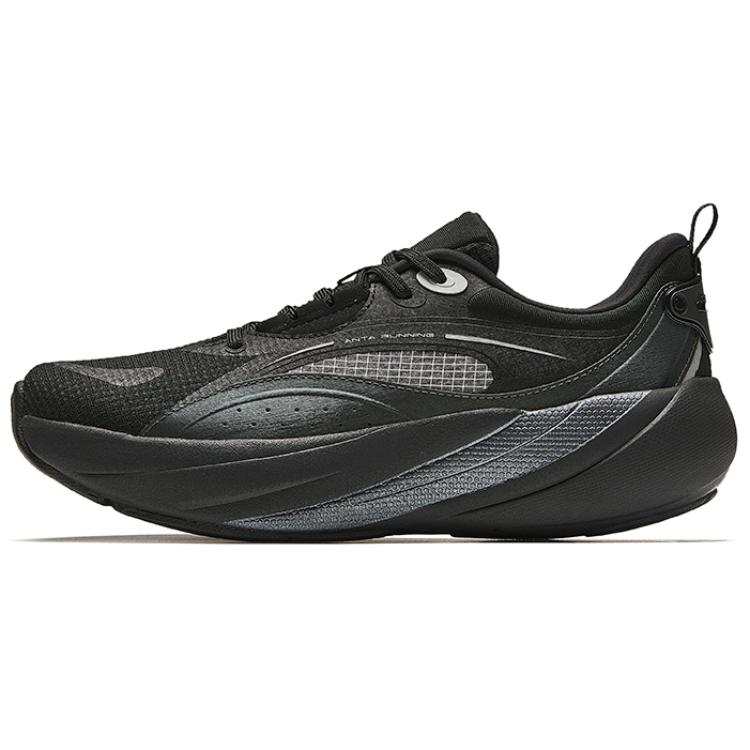 Anta Running Collection Slip Resistant Abrasion Resistant Low top Casual Running Shoes Women's Black Silver