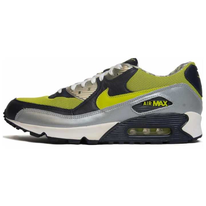 Nike Nike Air Max 90 Low top Running Shoes Men's Black Yellow