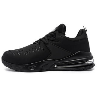LARNMERN Safety Shoes Cushioning, Wear Resistant Low top Outdoor Shoes Unisex Black