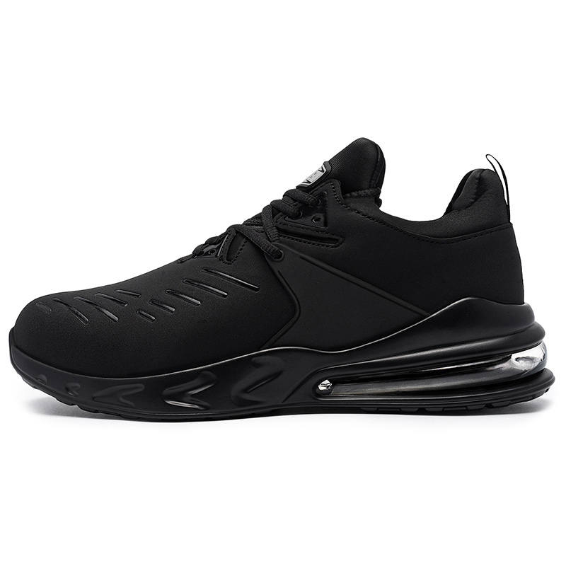 LARNMERN Safety Shoes Cushioning, Wear Resistant Low top Outdoor Shoes Unisex Black