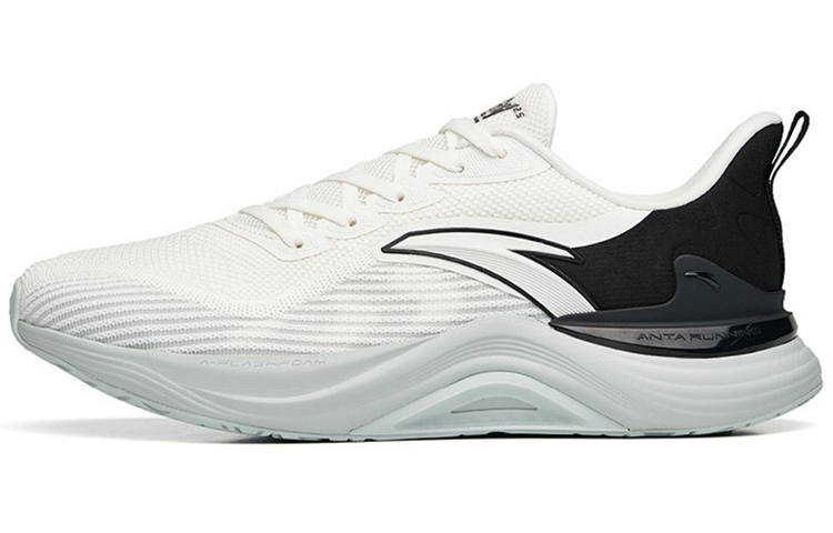 Anta 2.5 Breathable And Lightweight Low top Running Shoes Men's White Black