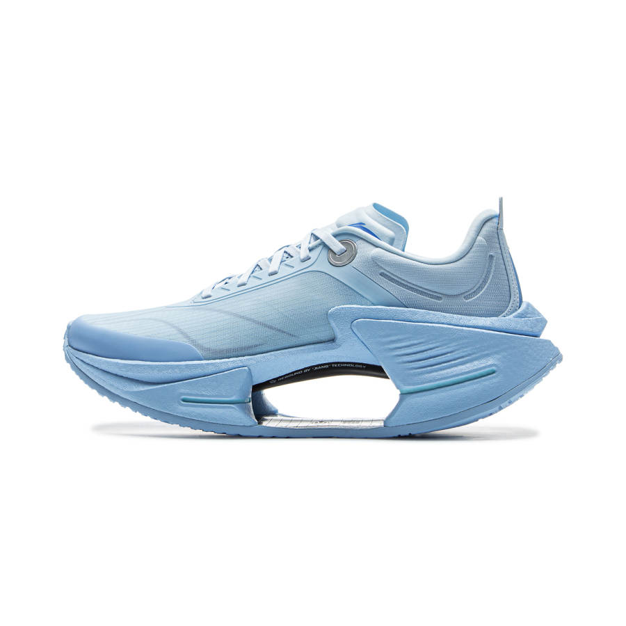 Li-Ning Li Ning Shadow 3 Essential Cushioning Slip Resistant Support Rebound Low top Running Shoes Men's Light Blue