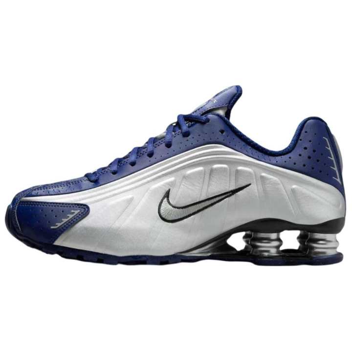 Nike Nike Shox R4 Low top Casual Running Shoes Women's Blue Silver