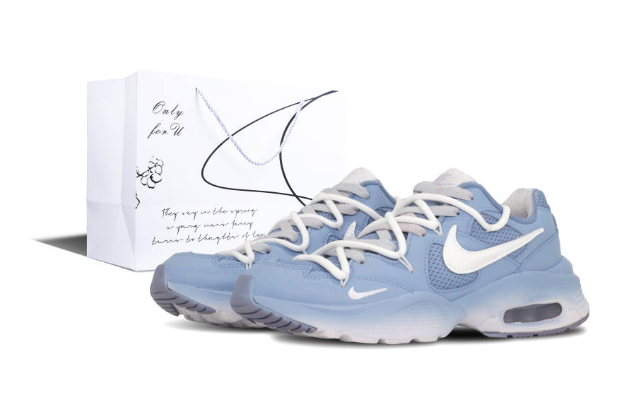 Nike Nike Air Max Fusion Abrasion Resistant Low top Running Shoes Women's Blue White