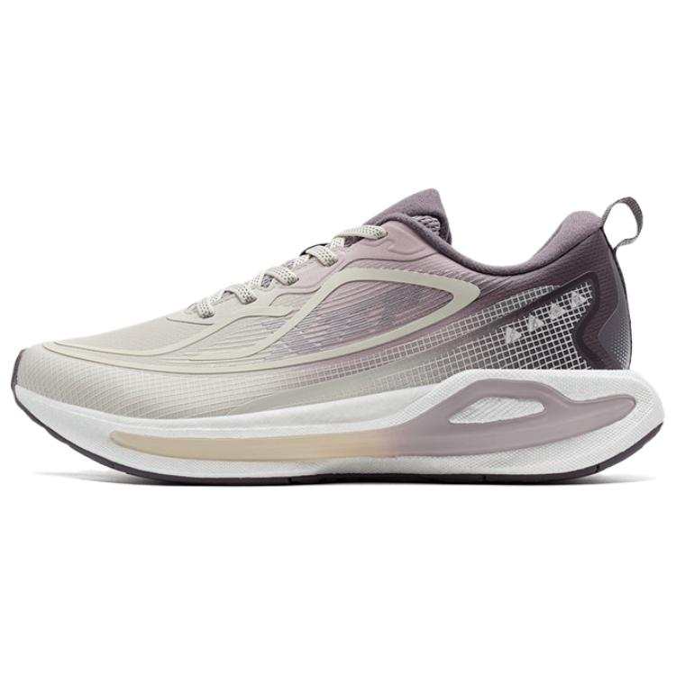 XTEP Starburst Cushioning Slip Resistant Low top Casual Running Shoes Women's Gray Purple