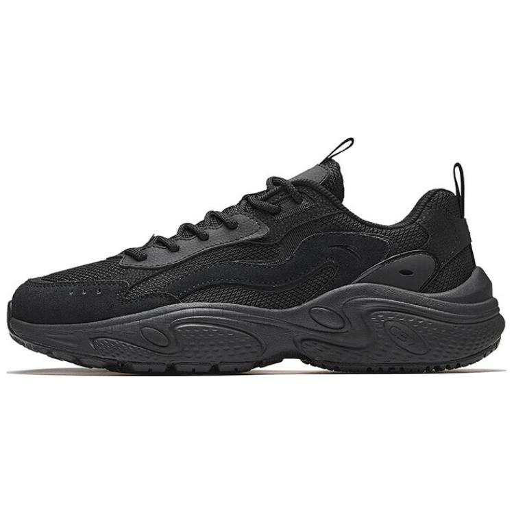ANTA SUPERSTORE CHAOJIANTA Slip Resistant Height Increasing Slip Resistant Height Increasing Low top Chunky Sneakers Men's Black