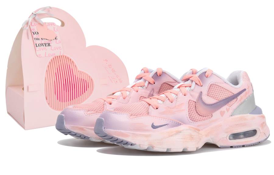 Nike Nike Air Max Fusion Slip Resistant Low top Running Shoes Women's Pink Purple Silver