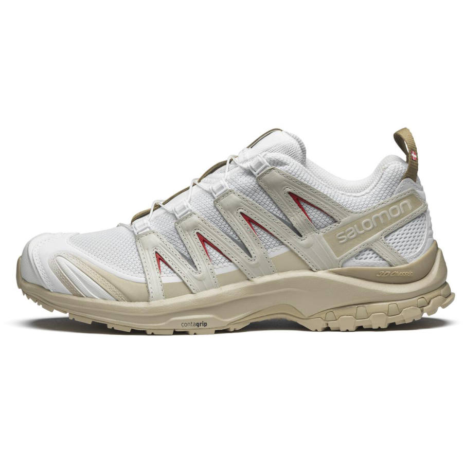 SALOMON XA PRO 3D LA YAUTE Mesh Low top Trail Running Training Running Shoes Unisex White Beige