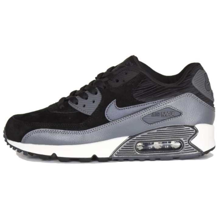 Nike Nike Air Max 90 Leather Black Dark Grey Women's