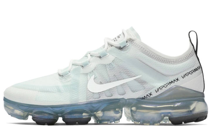 Nike Nike VaporMax 2019 Sports Mesh Cushioning Low top Running Shoes Women's White Silver