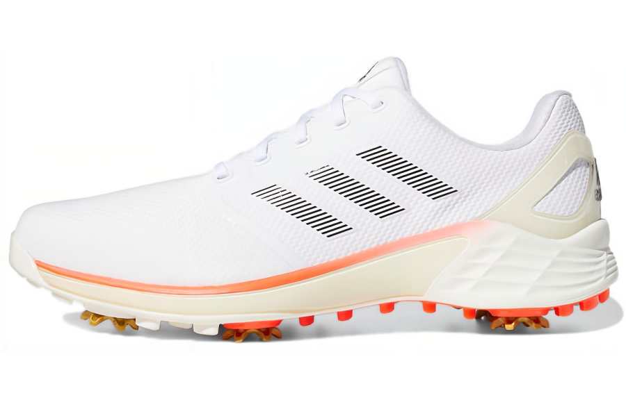 Adidas Adidas ZG21 TOKYO Cushioning Slip Resistant Low top Golf Shoes Men's White Orange