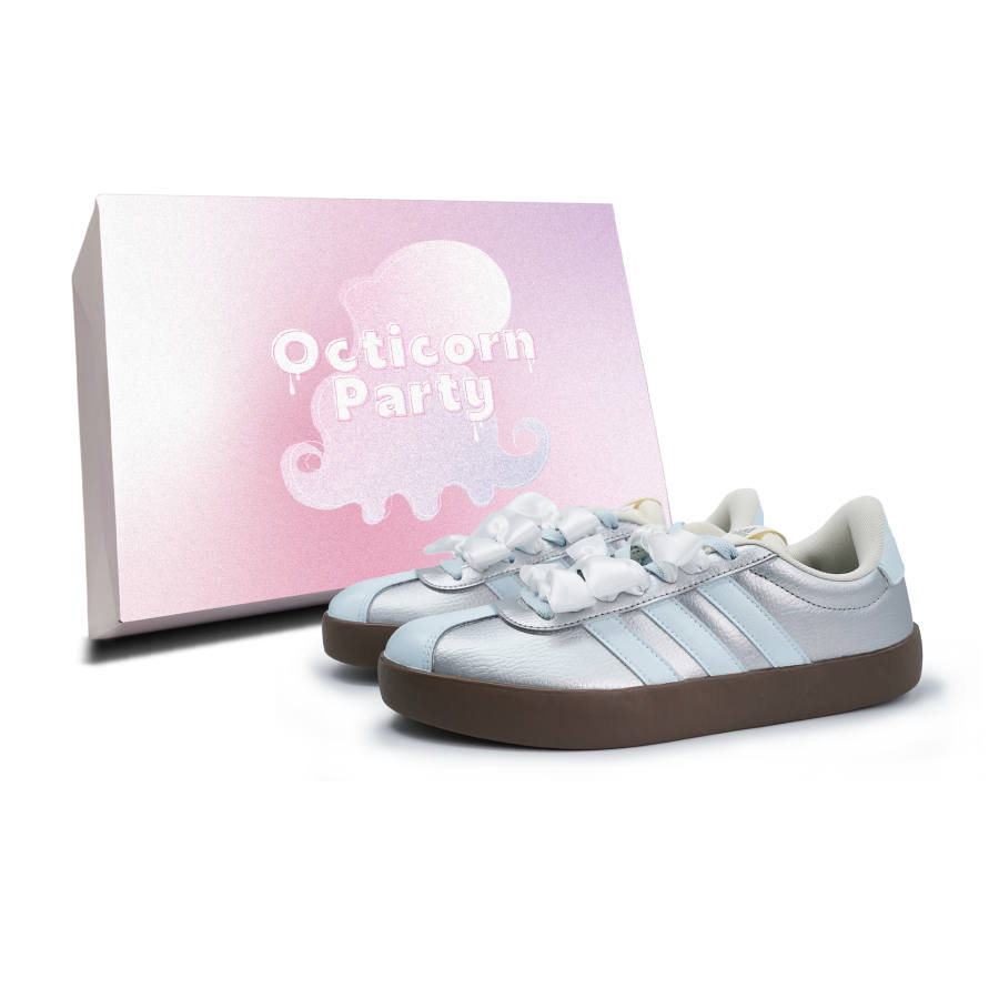 Adidas Adidas VL COURT 3.0 Octopus Party, Bubbles Blueberry, Box Included Slip Resistant Slip Resistant Low top