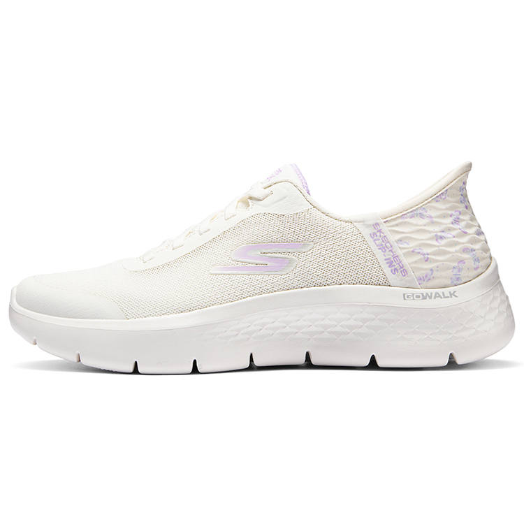 Skechers Go Walk Fle Breathable Support Rebound Breathable Support Rebound Low top Running Shoes Women's White Purple