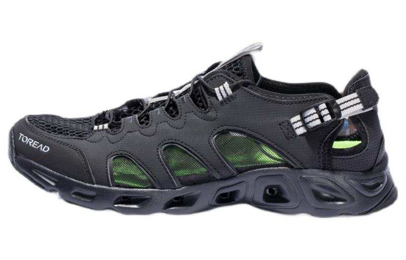TOREAD Slip Resistant And Breathable Low top Outdoor Shoes Men's Black Gray
