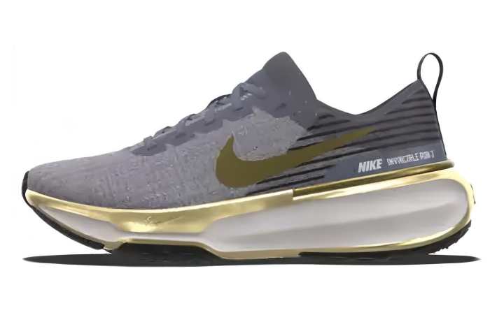 Nike Nike Invincible 3 Comfortable Cushioning Slip Resistant Abrasion Resistant Low top Running Shoes Men's Gray