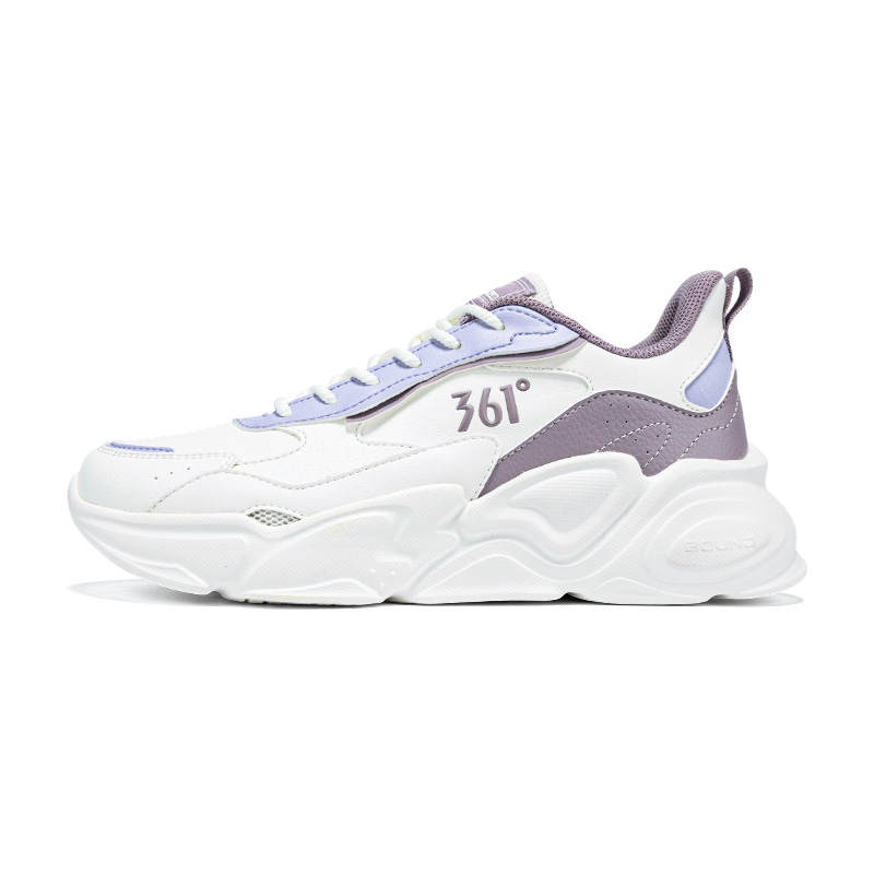 361° Chunky Sneakers Women's Feather White Lilac Gray Purple