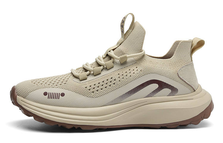 JEEP SPIRIT Breathable, Height Increasing, Abrasion Resistant, Lightweight Low top Running Shoes Men's Natural Deer