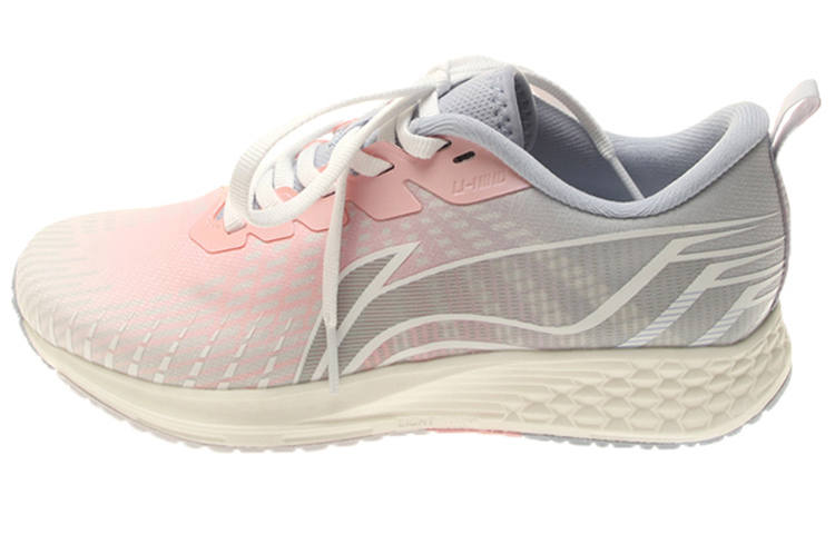 Li-Ning Li Ning Red Hare 4 Slip Resistant Abrasion Resistant Low top Running Shoes Women's Gray Pink