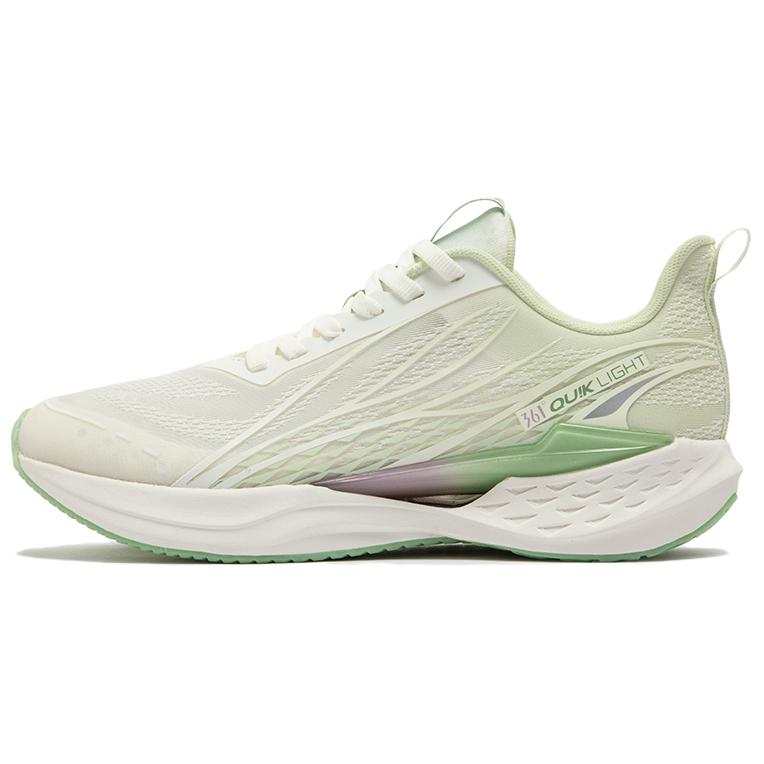 361° Flying Fish 4.0 Cushioning Abrasion Resistant Breathable Low top Casual Running Shoes Women's White Green