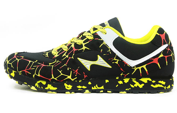 HEALTH 699 Physical Fitness Test & Exam Sprint Training Running Shoes Unisex Black Yellow