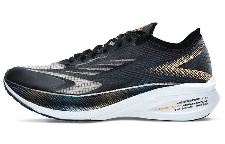361° Feiran 1 Comfortable Mesh Cushioning Slip Resistant Abrasion Resistant Low top Running Shoes Men's Black White