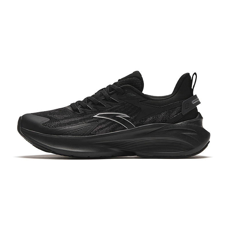 Anta Stinger 5 Lace Up Cushioning, Wear Resistant Low top Running Shoes Women's Black Gray