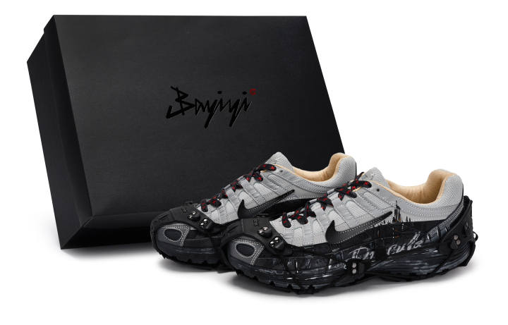 Nike Nike P 6000 Slip Resistant Abrasion Resistant Slip Resistant Abrasion Resistant Low top Running Shoes Men's Black Gray
