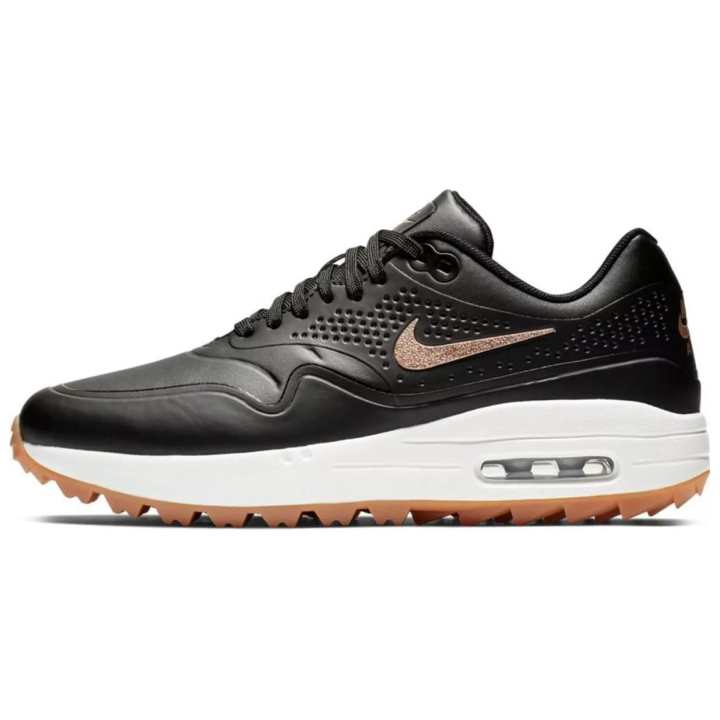 Nike Nike Air Max 1 Golf Black Metallic Red Bronze Gum Women's