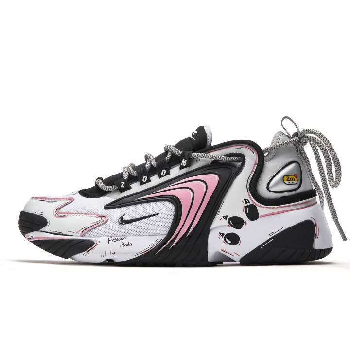 Nike Nike Zoom 2K Slip Resistant Slip Resistant Mid top Running Shoes Women's White Black
