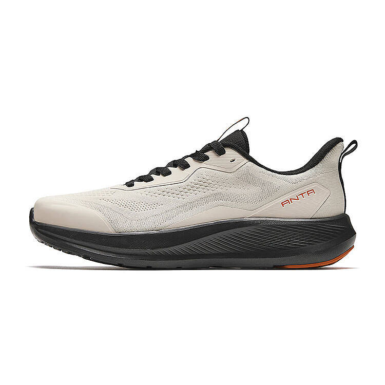 Anta Cushioning Slip Resistant Abrasion Resistant Low top Running Shoes Men's Chalk