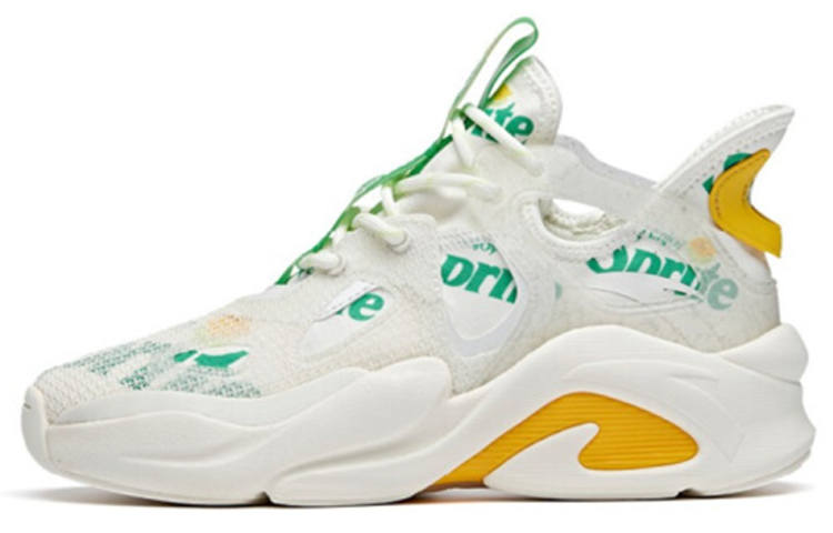 ANTA Coca Cola x Anta Life Collection Wei Feng Slip Resistant Abrasion Resistant Low top Chunky Sneakers Women's White Green