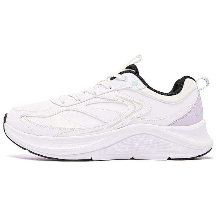 QIAODAN Slip Resistant Abrasion Resistant Low top Casual Running Shoes Women's White Purple