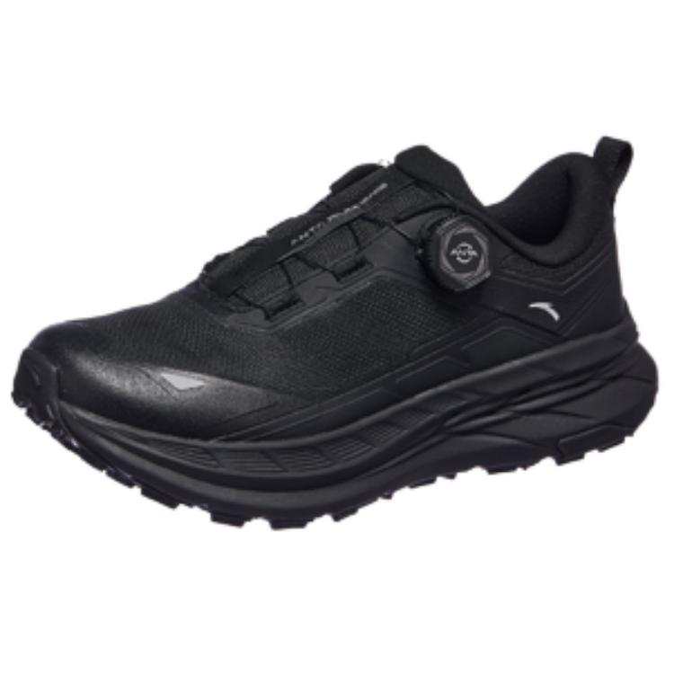 Anta Qilian Fleece Lined, Trendy And Versatile Sports Low top Casual Running Shoes Men's Basic Black
