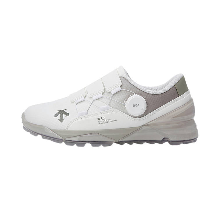 DESCENTE Slip Resistant Abrasion Resistant Slip Resistant Abrasion Resistant Low top Golf Shoes Men's White