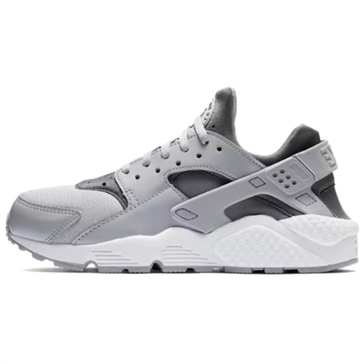 Nike Nike Air Huarache Run Abrasion Resistant Breathable Low top Running Shoes Women's Gray