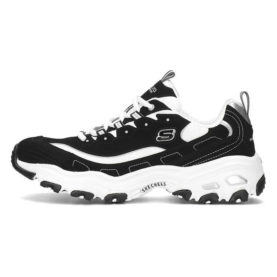 Skechers D'LITES Daddy Shoes 'White Black'