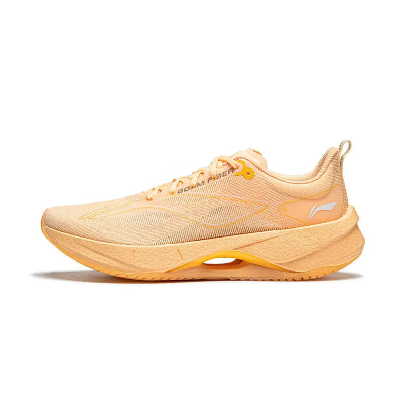 Li-Ning Li Ning Super Light 21 Fabric Slip Resistant Abrasion Resistant Low top Running Shoes Women's Orange