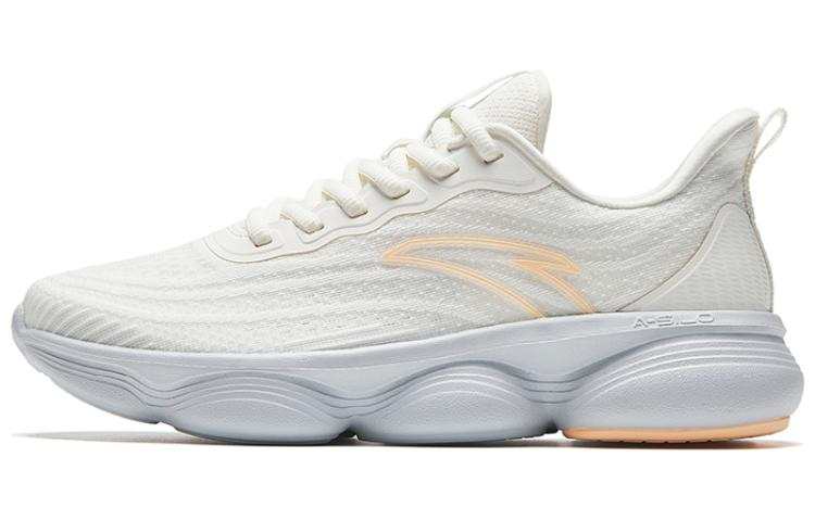 Anta Comfortable Round Toe Slip Resistant Cushioning Slip Resistant Cushioning Low top Running Shoes Women's White