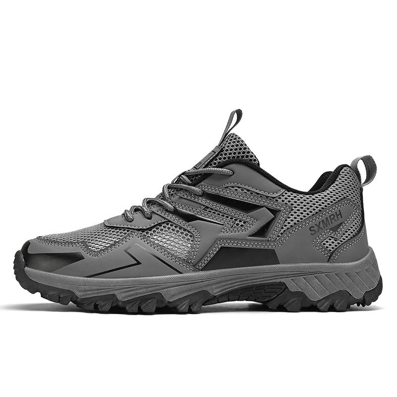 Binary Binary Cushioning Slip Resistant Abrasion Resistant Breathable Lightweight Low top Outdoor Shoes Men's Dark Gray