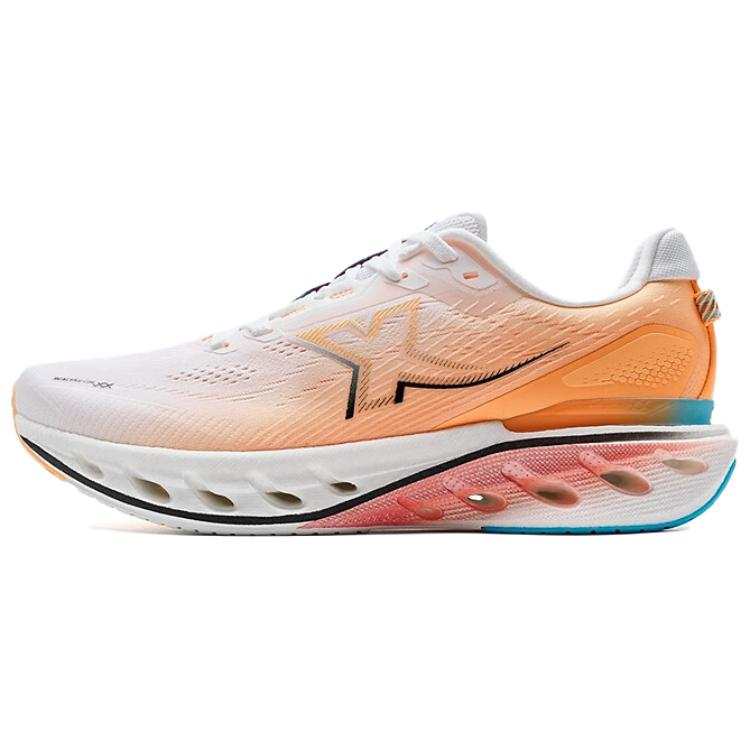XTEP Cushioning Spin 12 Coverage Slip Resistant Low top Casual Running Shoes Men's White Orange